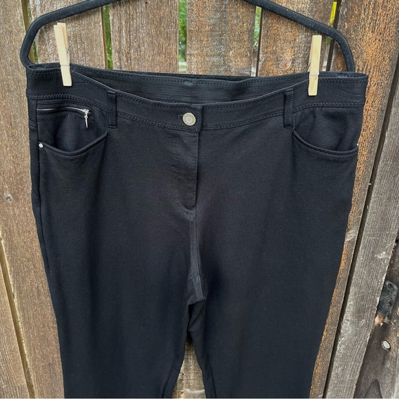 Chico’s So Slimming Black Pants Sz 14 Short U.S. 2.5 Short - Picture 5 of 15